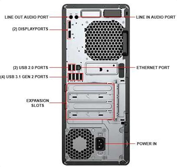 HP EliteDesk 800 G4 Desktop Tower - Core i7-8700 - 16 GB RAM - 1TB - Windows 11 Pro