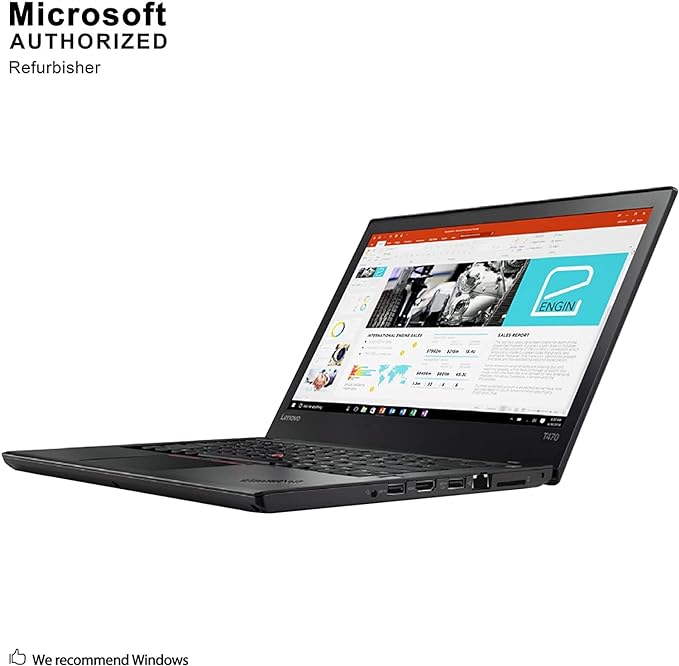 Lenovo ThinkPad T470 Ultrabook- Intel Core i5-6300U ,16GB,256gb SSD ,14" TFT, Windows 10 PRO
