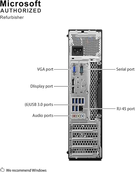 Lenovo ThinkCentre M900 SFF Desktop - Intel Core i7 6700 3.4Ghz.32GB DDR4, 500GB SSD , Windows 10 Pro
