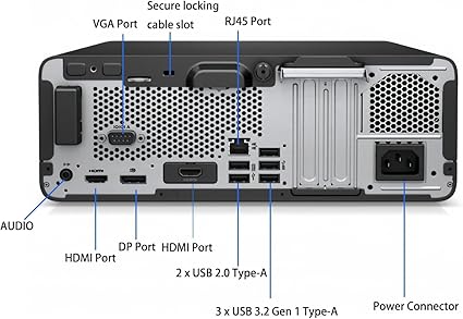 HP Prodesk 400 G7 SFF Desktop - Intel Core i5-10400F 2.9Ghz,16GB,1TB NVMe SSD, HDMI, Display port , Windows 11 PRO