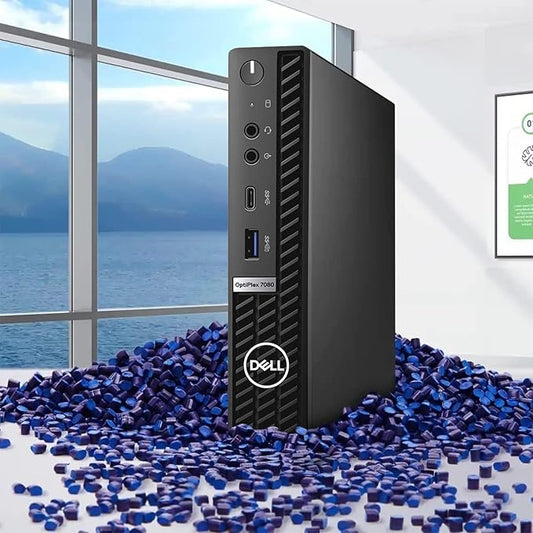Dell Optiplex 7080 Micro Desktop - Intel Core i7-10700T 2.0Ghz,16GB ,256GB ssd,WIFI, Windows 10 PRO - w/ Adapter